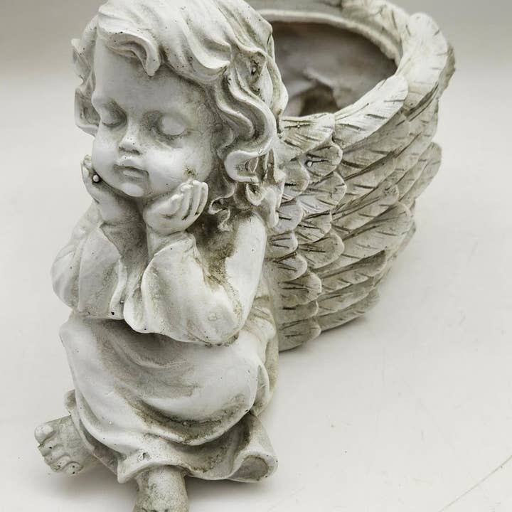 Angel planter for wholesale by Green Pastures Wholesale