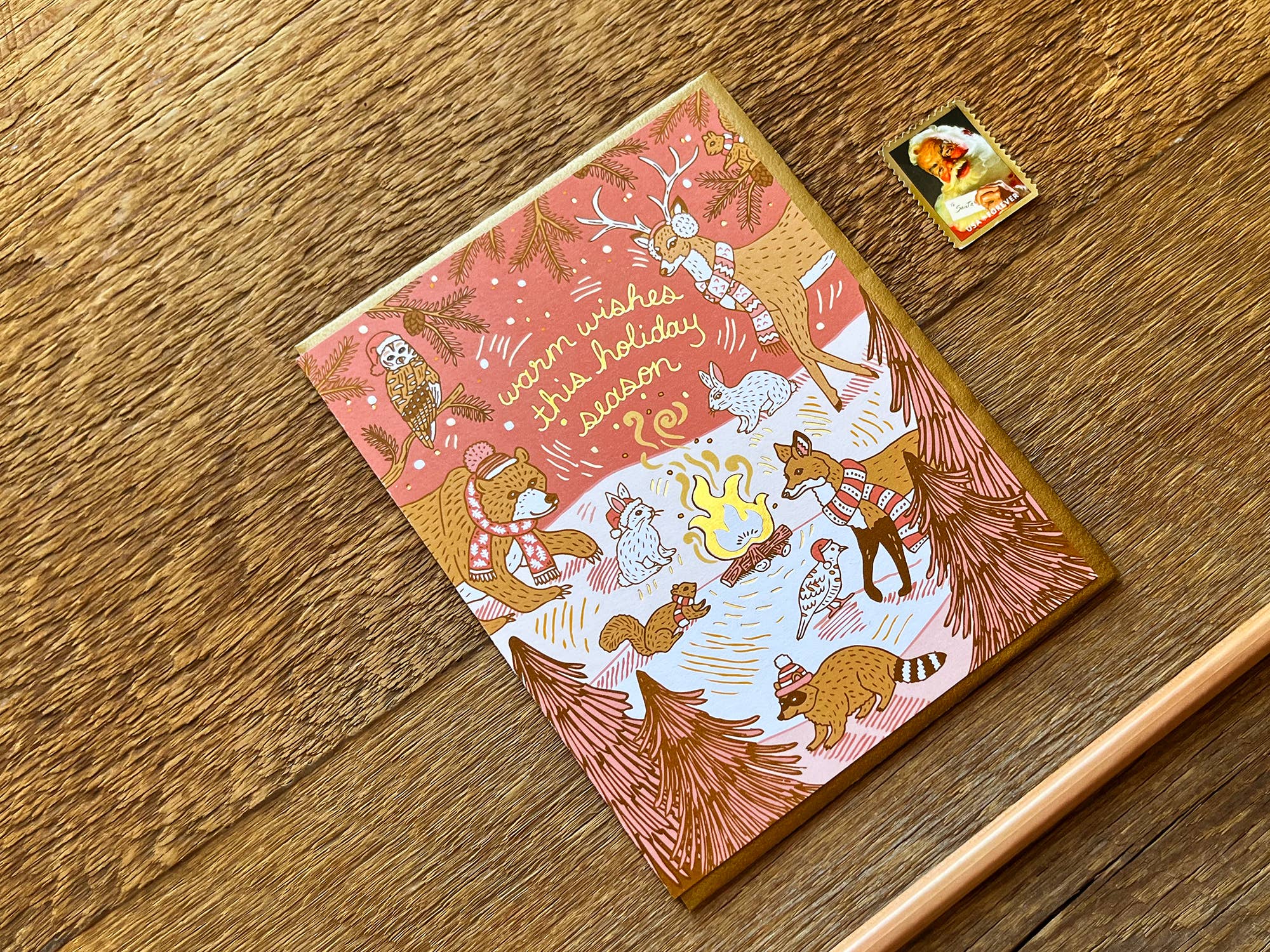 Noteworthy Paper & Press – wholesale Julkort – Woodland Semesterkort4