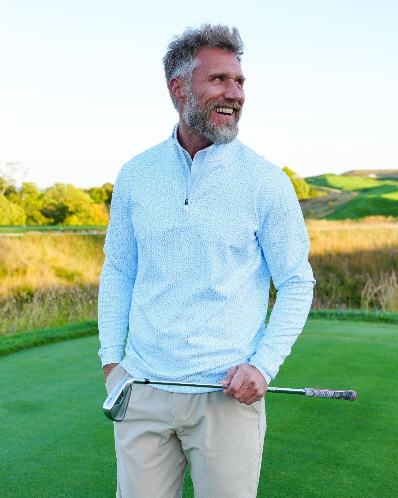 USA Palm - Wholesale Sweatshirt - Unisex - Cloud 1/4 Zip36