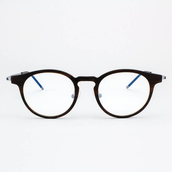 Tommy Owens - Wholesale Eyeglasses - Unisex - Marion - Featherlight Titanium & Wood Eyeglasses3