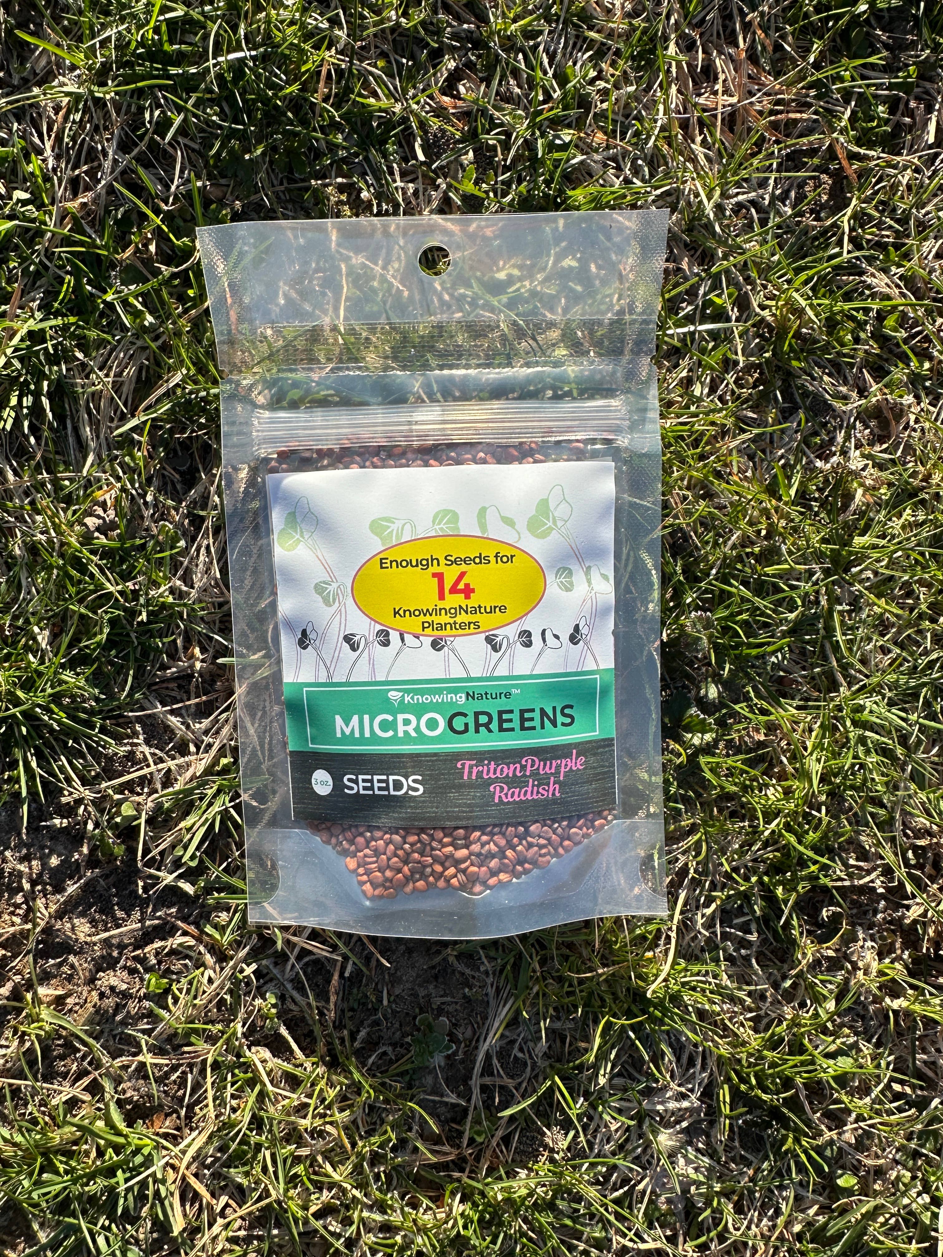 Knowing Nature - Wholesale Plant Seeds - Microgreens Seeds - Broccoli, Radish, Resealable, BPA Free0