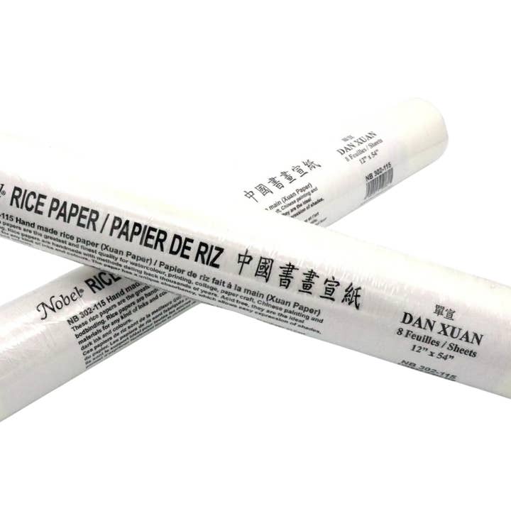 Nobel Arts - Wholesale Paint/Wax Brush - Dan Xuan Rice Paper - Roll Of 8 Sheets, 12" x 54"
