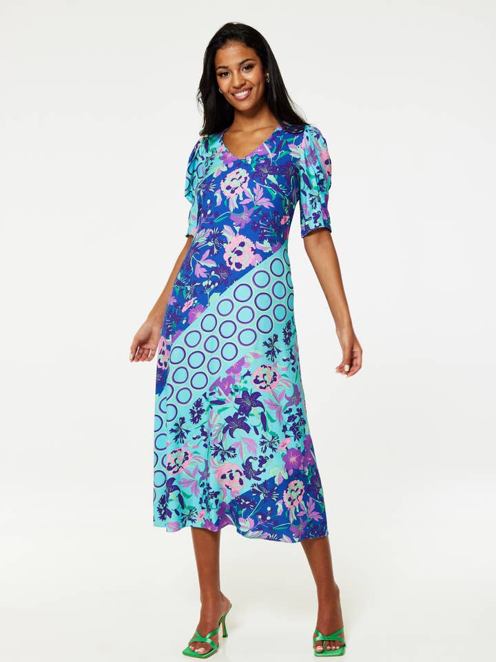 Closet London A-lijn midi-jurk D10290 voor wholesale door Closet London