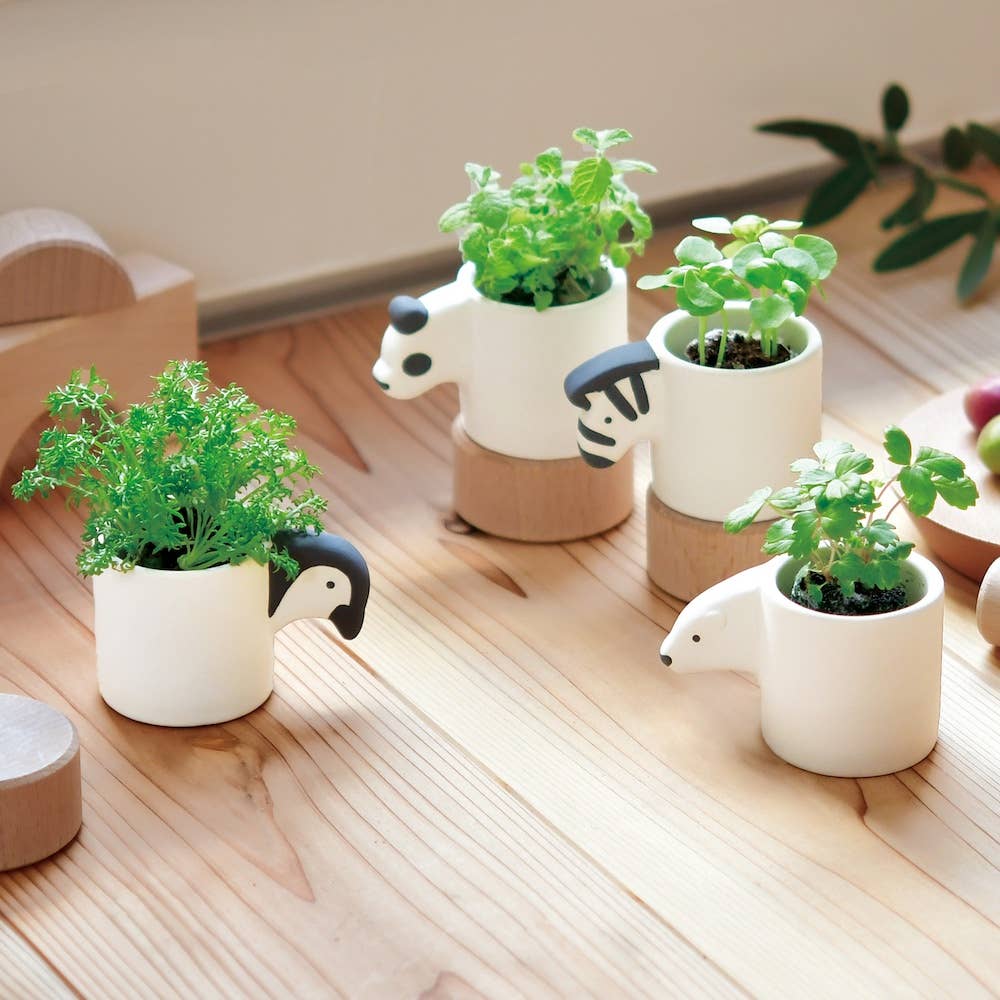 Noted - Wholesale Plant Pot - Monokuro Animals - Assorted 4 Styles1