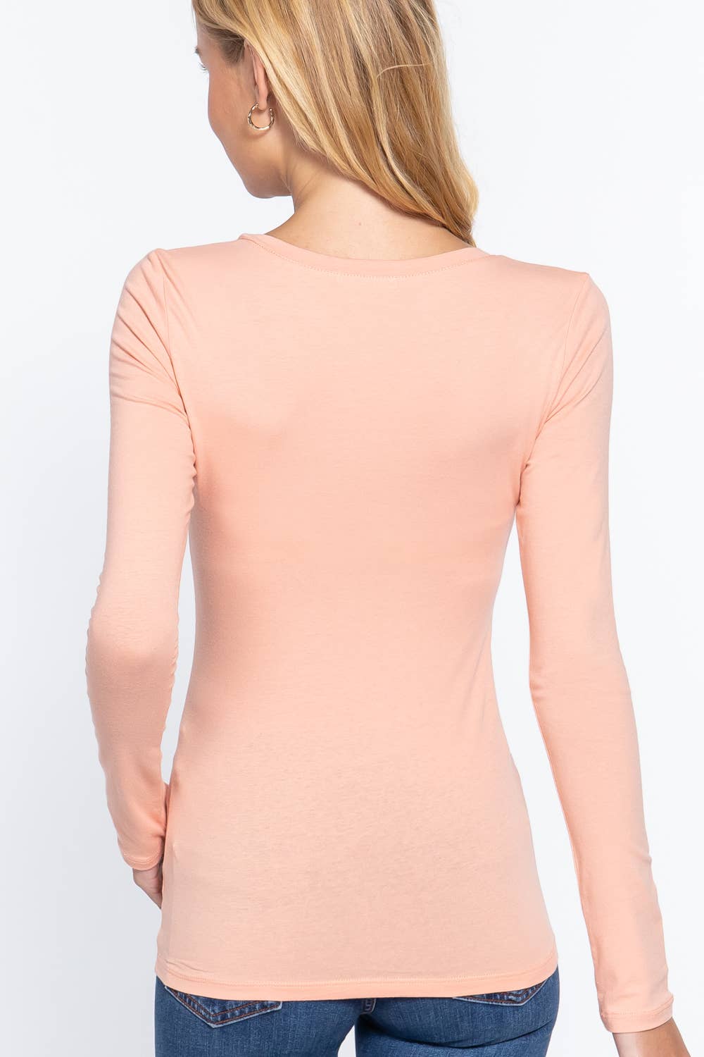 Active Basic | Active USA - Wholesale Knit Top - Women's - Long Sleeve Scoop Neck Top43