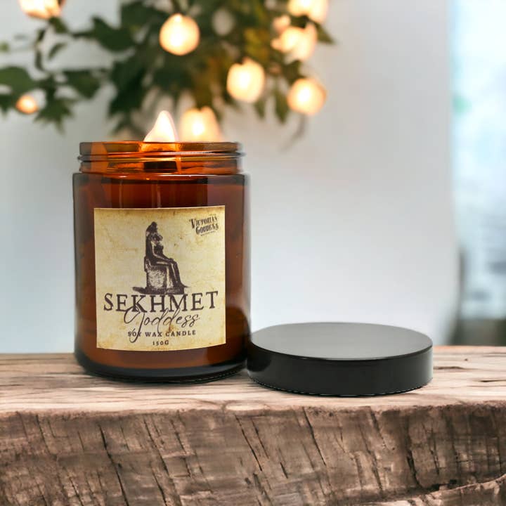 Victorian Goddess - Wholesale Jar/Filled Candle - Sekhmet Candle1