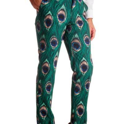 Der Pfauenspieler | Pfauenmuster-Hose für den Großhandel von Shinesty, Inc