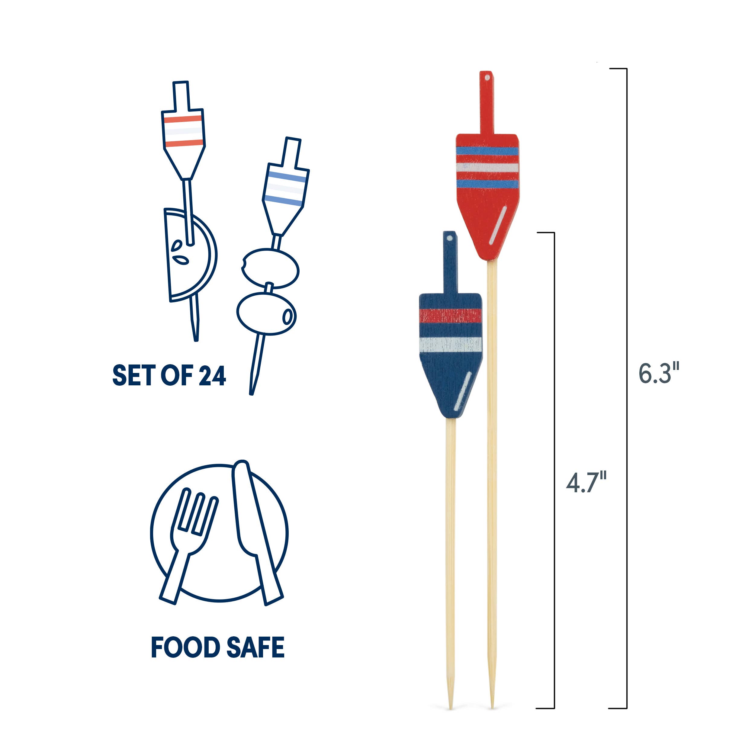 Fred & Friends - Wholesale Cocktail Pick - BAR BUOYS - Cocktail Picks - Set of 247