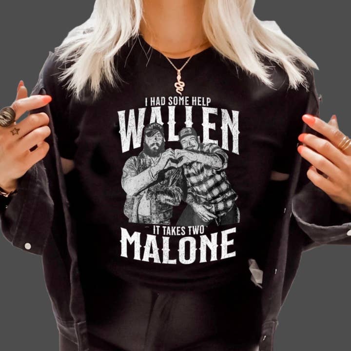 T-shirt, T-shirt of sweatshirt Western I Had Some Help, zwart of wit voor wholesale door STRONG N FREE CDN