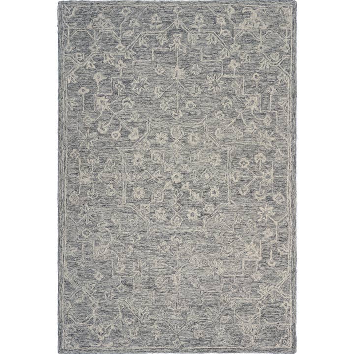LR Home - Wholesale Area Rug - Dazed Floral Escape Indoor Area Rug - Gray