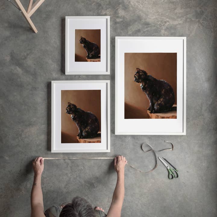 The Ugly Cat Studio - Vente Affiche d'art - Impression d'art de chat écaille de tortue27