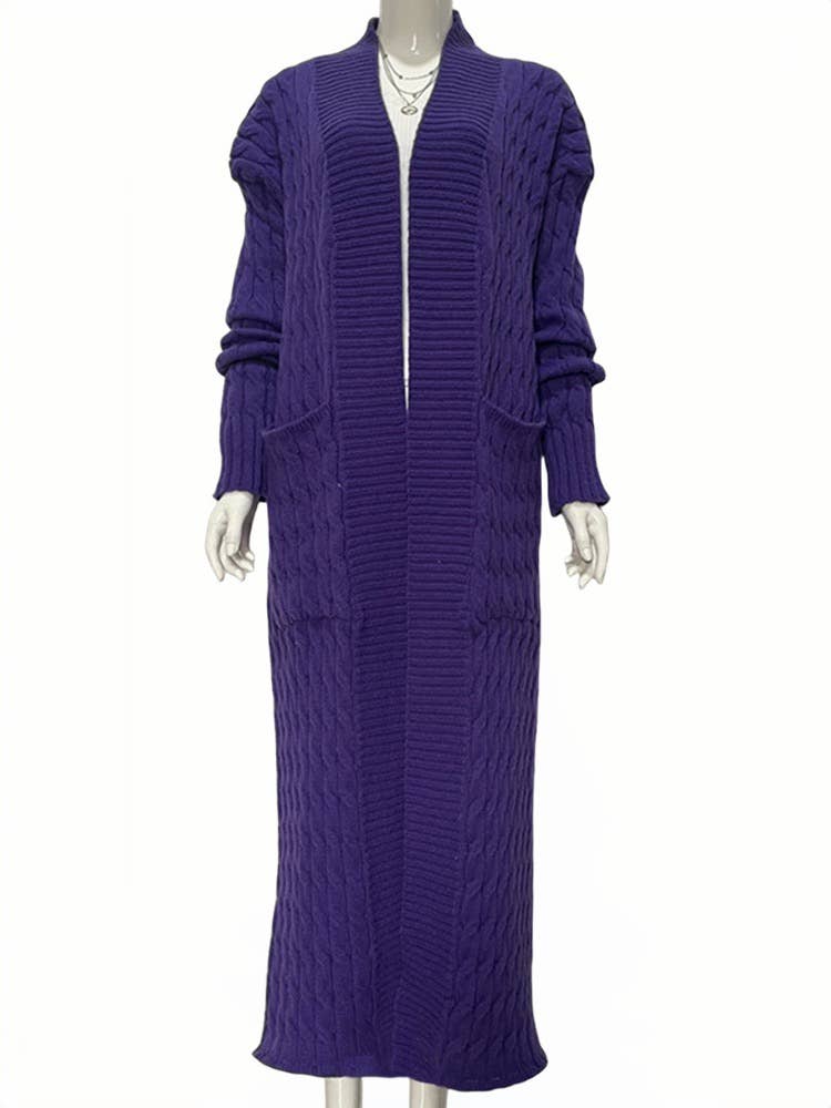 Productseeker - Wholesale Coat - Women's - CT037 Cozy Plus Size Long Knit Sweater Coat11