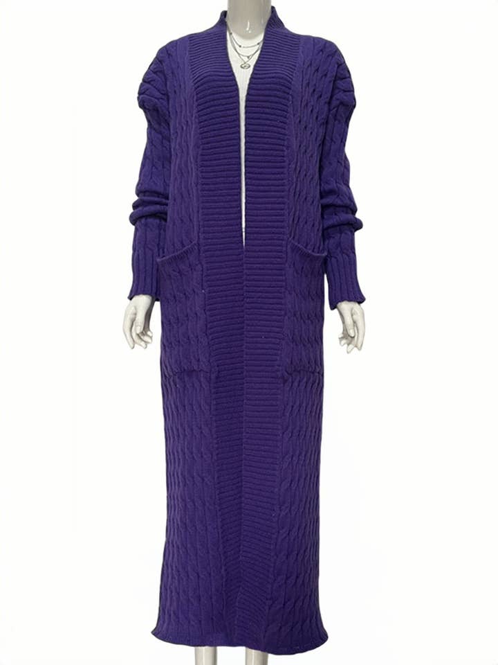 Productseeker - Wholesale Coat - Women's - CT037 Cozy Plus Size Long Knit Sweater Coat11