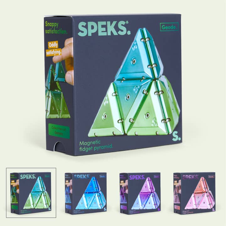 Geode Chrome Pyramids Single Color Case Pack for wholesale by Speks