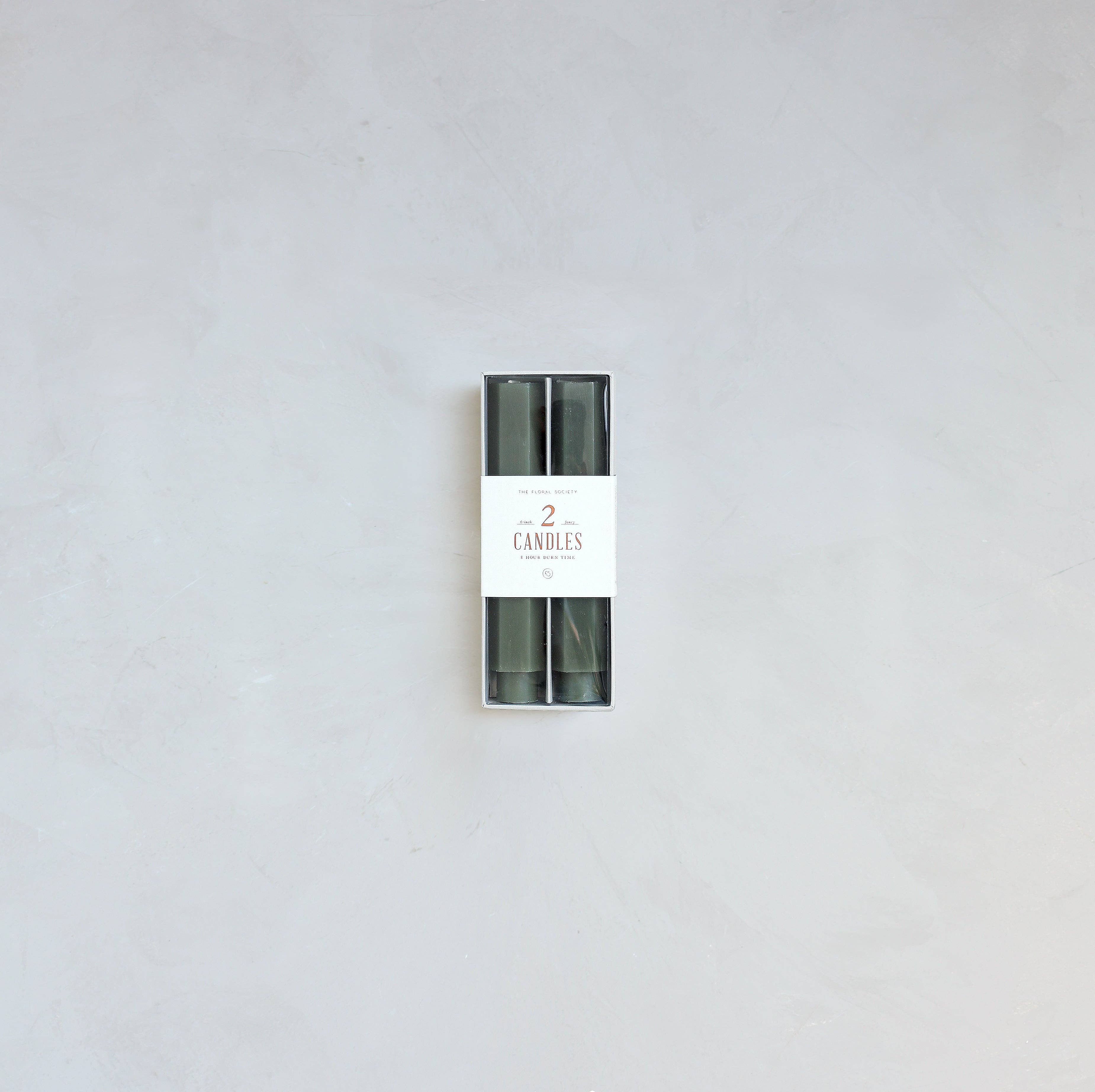 The Floral Society - Vente Bougies/bougeoirs coniques - Bougies effilées fantaisie de 6 pouces1