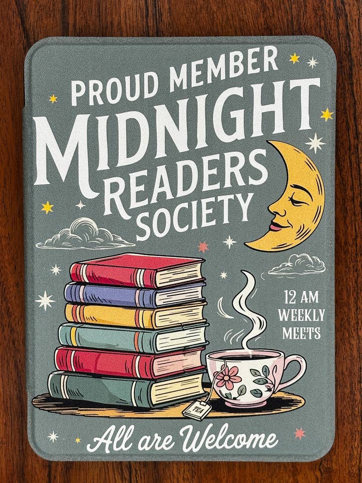 Midnight Readers Society Kindle Case for wholesale by Charmed by Nathalie Ann