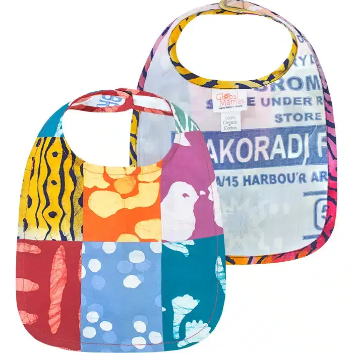 Global Mamas - Wholesale Bib - Baby - Bib: Patchwork - Assorted-Organic1