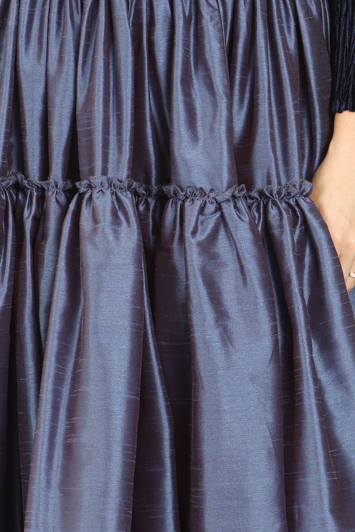 Beulah Style - Wholesale Skirt - Women's - Asymmetrical Tiered Ruffled High-Waisted Maxi Skirt QC50995