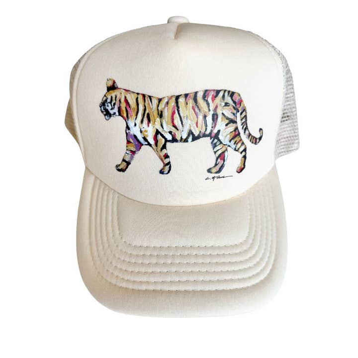 Chelsea McShane Art - Wholesale Trucker Hat - Women's - "Tiger Gold" hat
