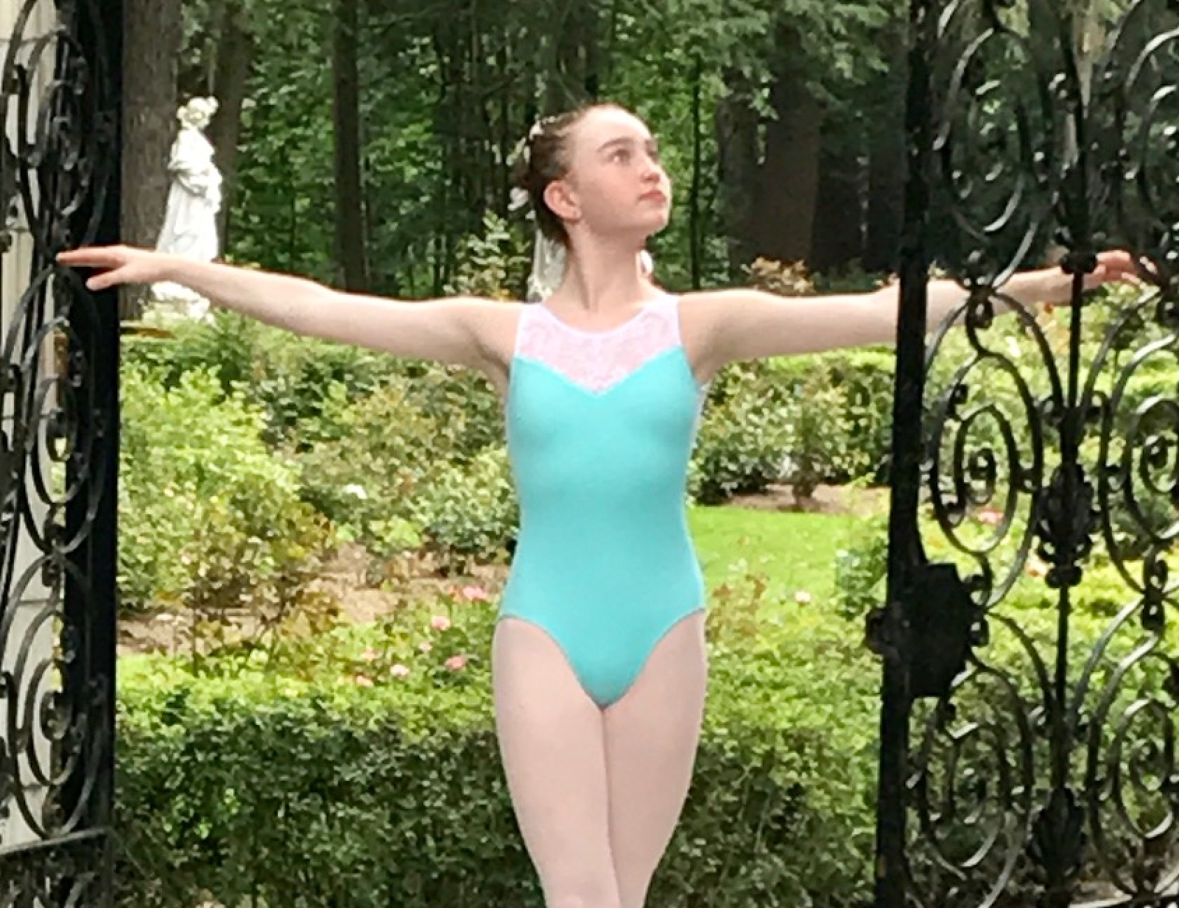 Dancer.NYC - Vente Justaucorps – enfant - Justaucorps de danse classique en forme de cœur pour femmes3