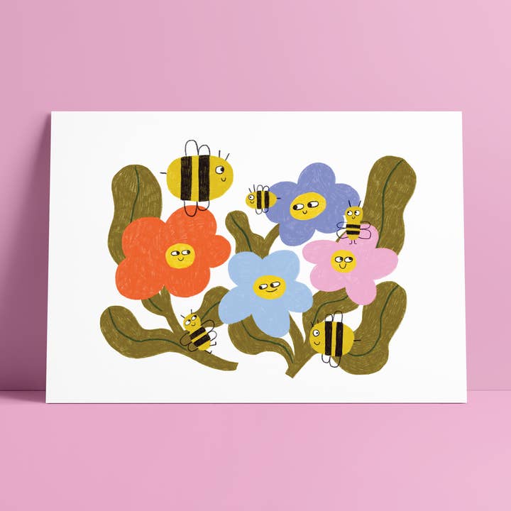 Affiche 'Pollinisation' pour la vente par Anne-Julie Dudemaine