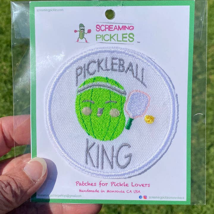 Screaming Pickles Gifts - Wholesale Patch - Handmade Pickle Ball Patches2