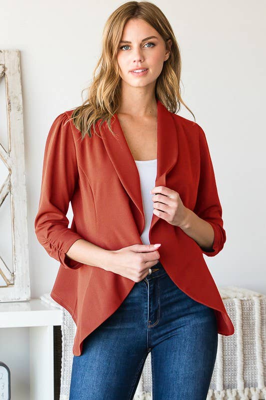 HEIMISH - Wholesale Blazer - Women's - EJ6743-10 SOLID OPEN BLAZERS12