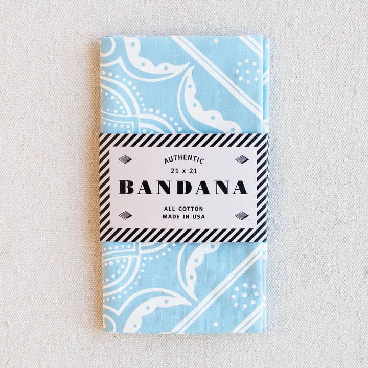 Abracadana – wholesale Bandana - Unisex – Ljusblå västerländsk bandana1