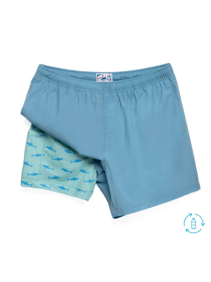 Bermies - Wholesale Athletic Shorts - Men's - Blue (Great White liner)