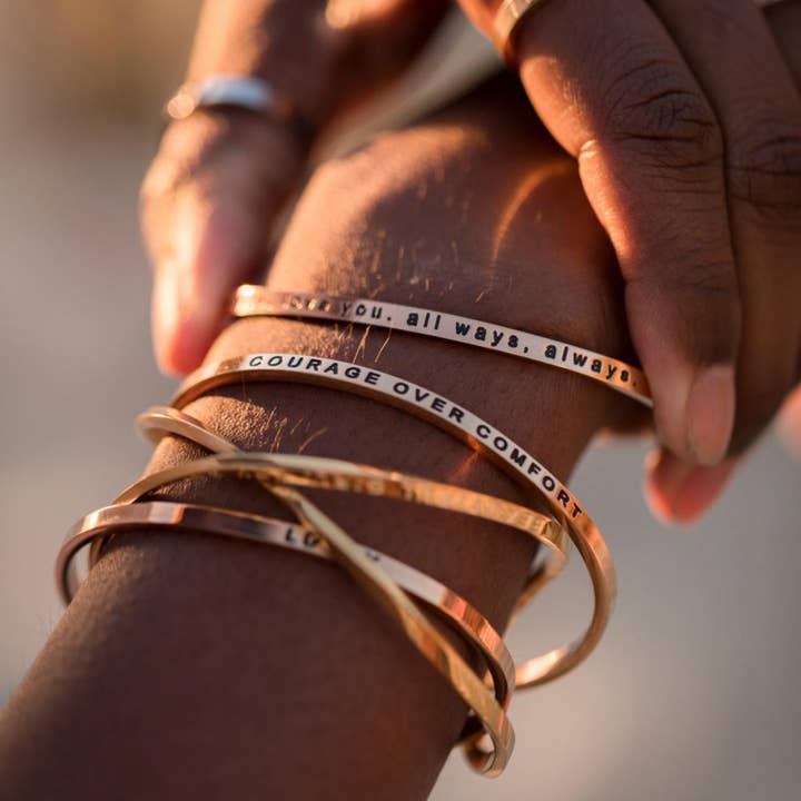 MantraBand - Wholesale Cuff Bracelet - Enjoy the Journey - inspirational mantraband® cuff bracelet