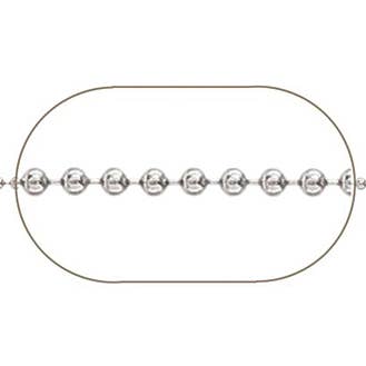 CADENA DE PLATA DE LEY BOLA BRILLANTE 18" para venta al por mayor de Tiger Mountain Jewelry