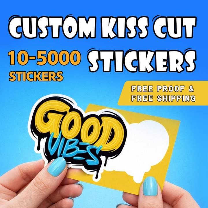 Autocolantes Kiss Cut Personalizados para Marcas, Designers e Embalagens por atacado de GSJJ