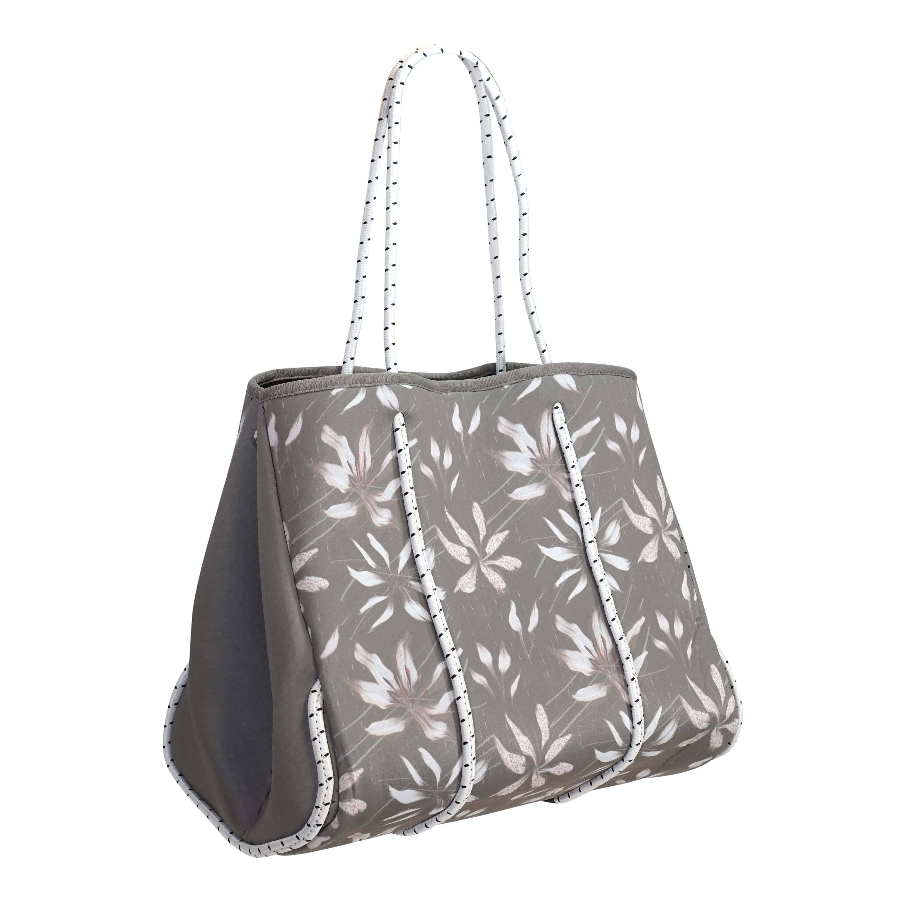 Calla Products - Wholesale Tote Bag - Women's - New! Preppy Neoprene Tote Bag Travel Beach with Zipper Pouch12