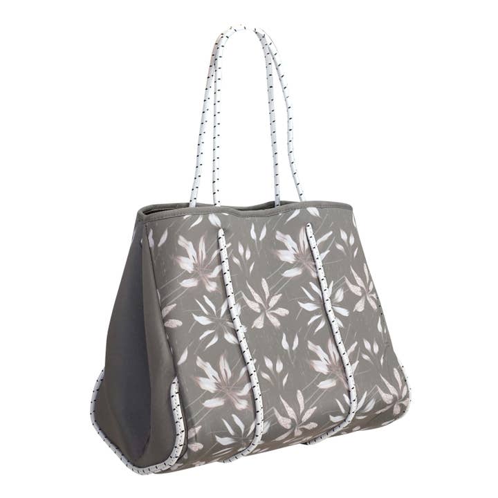 Calla Products - Wholesale Tote Bag - Women's - New! Preppy Neoprene Tote Bag Travel Beach with Zipper Pouch12