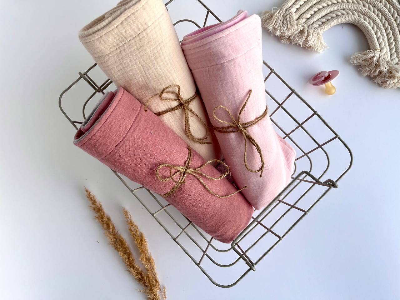 Pastel Baby - Wholesale Changing Mat/Pad - Baby - Baby Muslin Diaper Changing Pad 1 piece - Light pink5