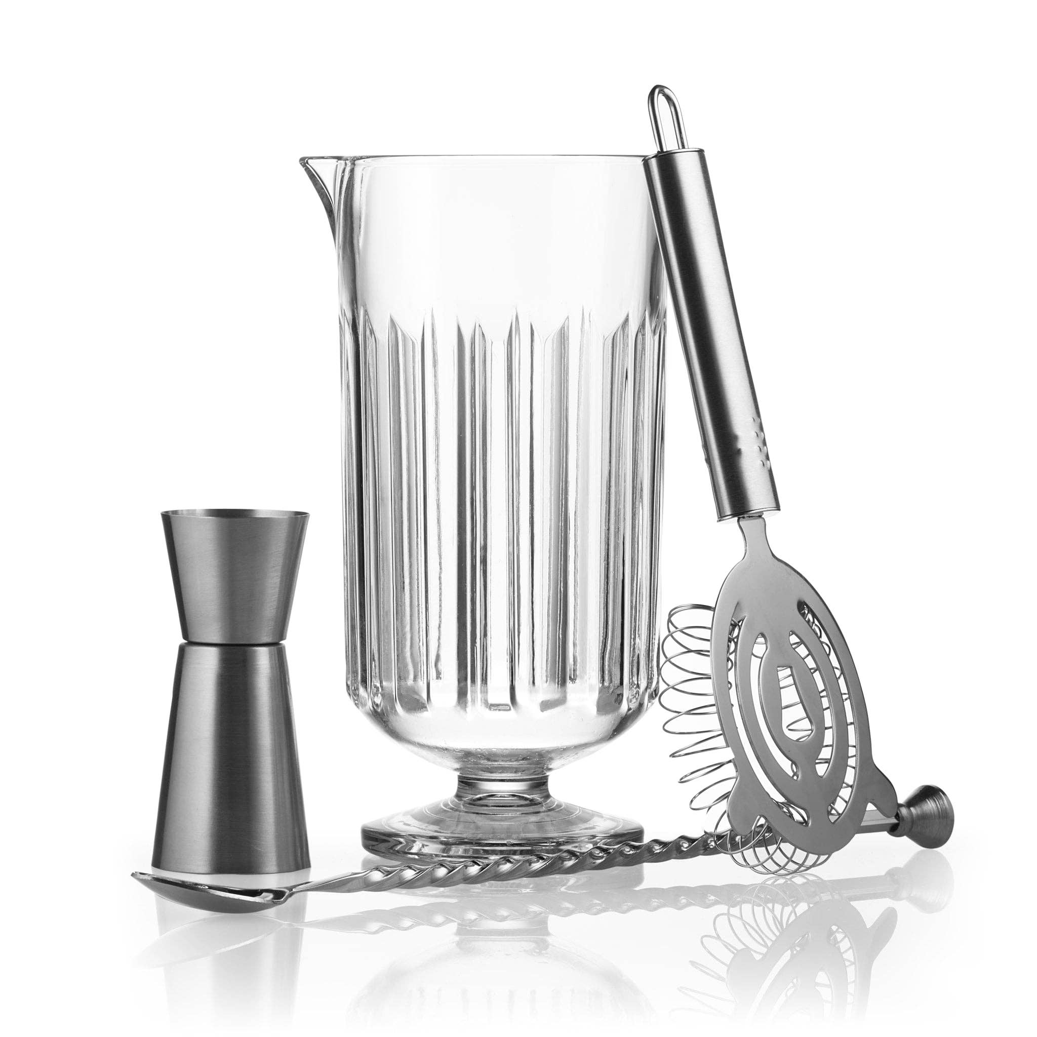 Libbey - Wholesale Bar Tool - Libbey Classic Cocktail Flashback 4 Piece Bar Mixing Set3