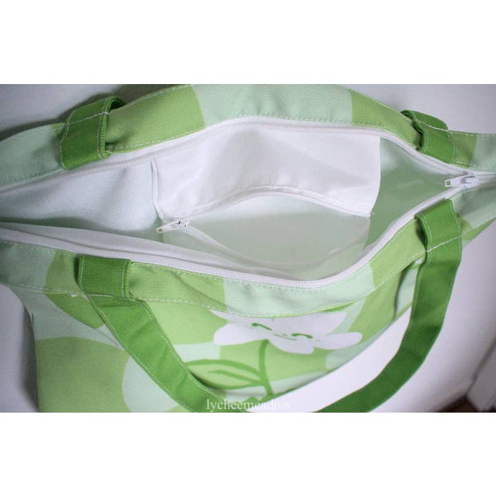 Lycheemeadow - Wholesale Tote Bag - Women's - I Am In Bloom Cloth Totebag w/ Inner Zipper Pouch4