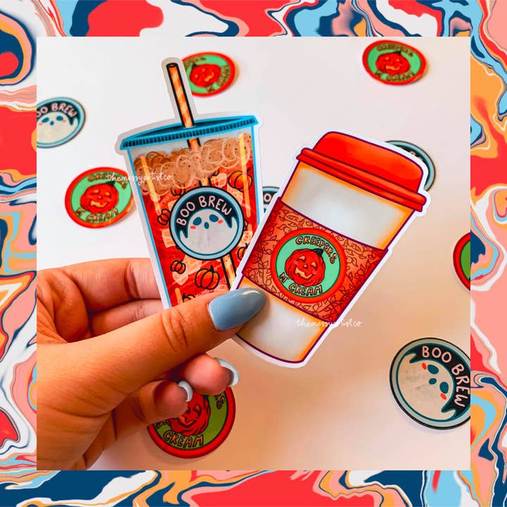 Cup of Hot and Cold Brew Coffee for wholesale by The Messy Artist Co.