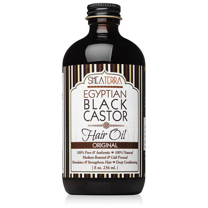 100% reines ägyptisches schwarzes Rizinusöl extra vergine Original für den Großhandel von Shea Terra Organics