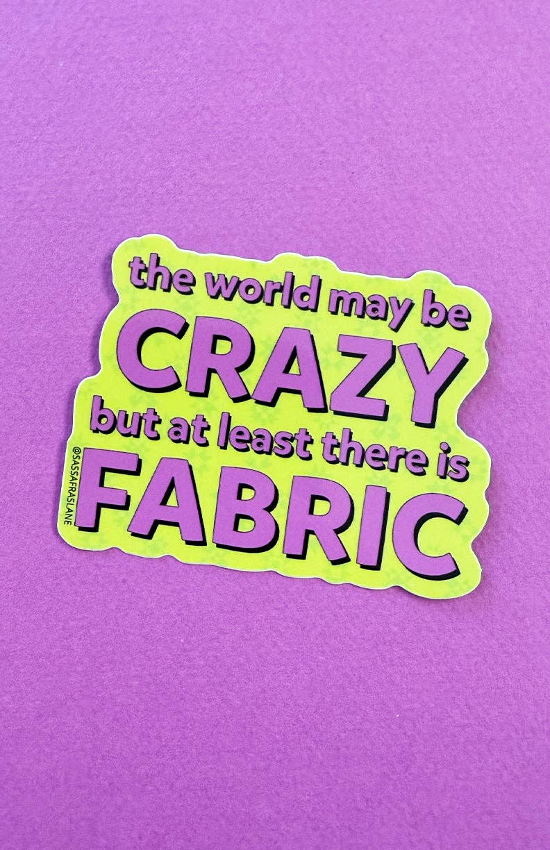 Sassafras Lane Designs - Wholesale Sticker - Crazy World Sticker1