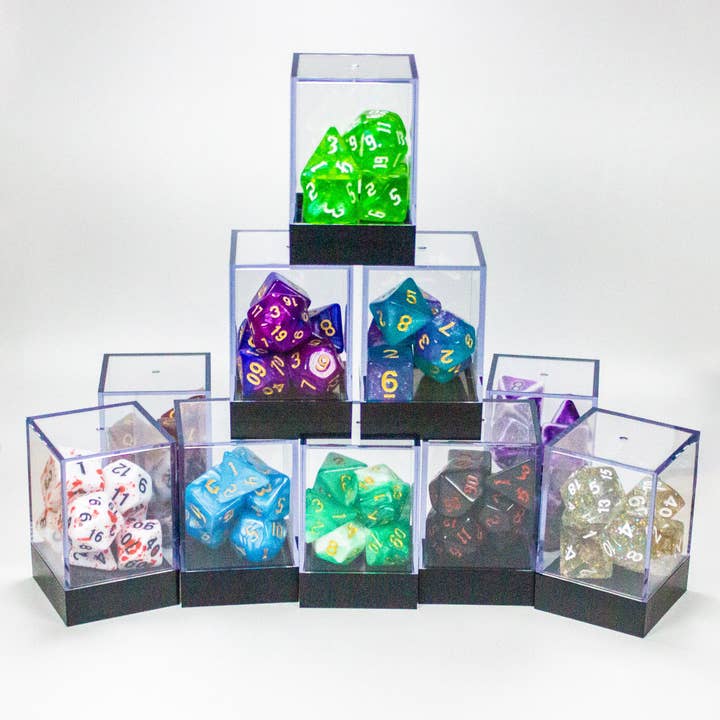 Assorted Full Sets of Dice for wholesale by Mystery Dice Goblin