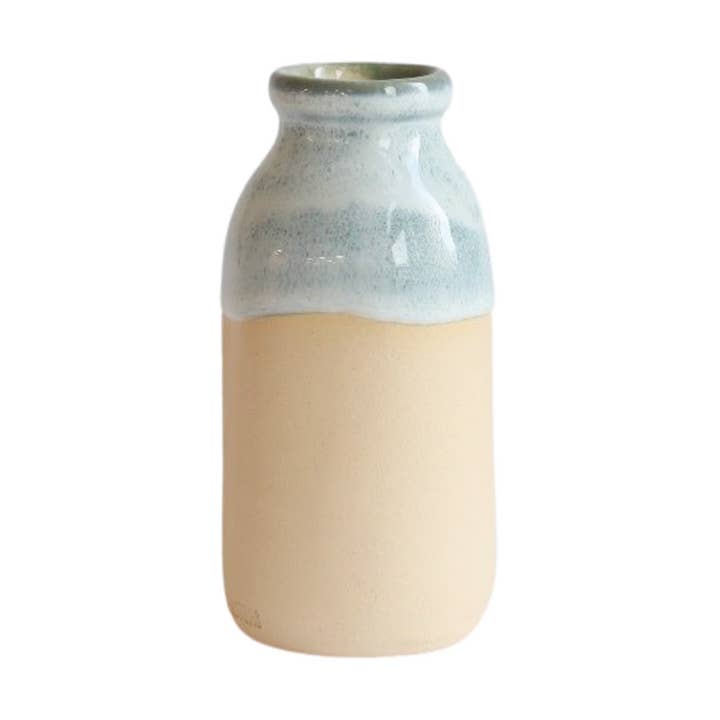 Ceramic Milk Bottle Vase | Handmade Ceramic Vase | Pottery for wholesale by Glosters Pottery
