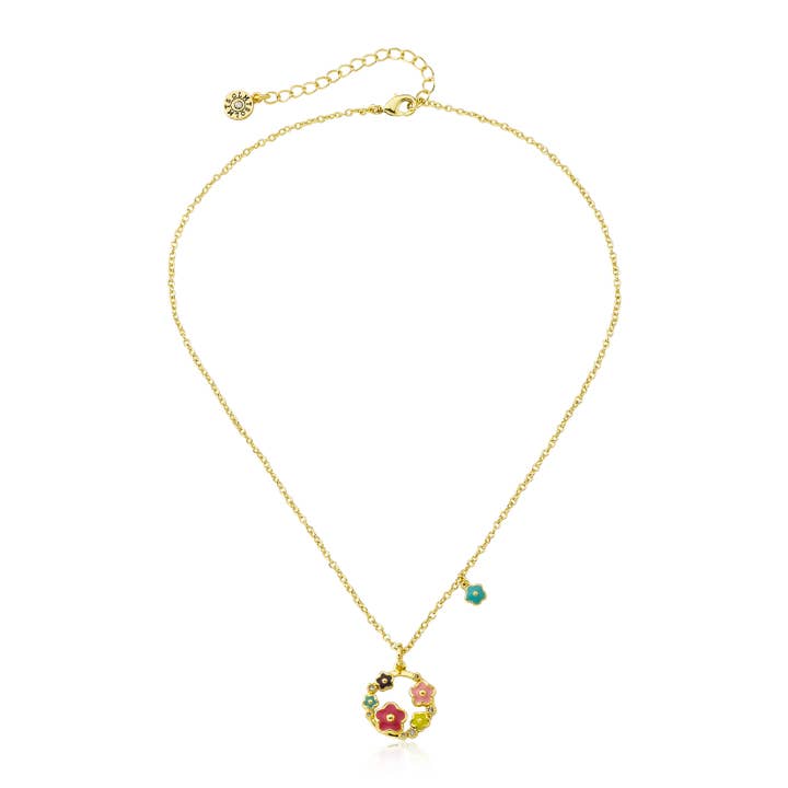 Little Miss Twin Stars - Wholesale Kids Necklace - Kids - LMTS Little Miss Flower Girl Flower Necklace1