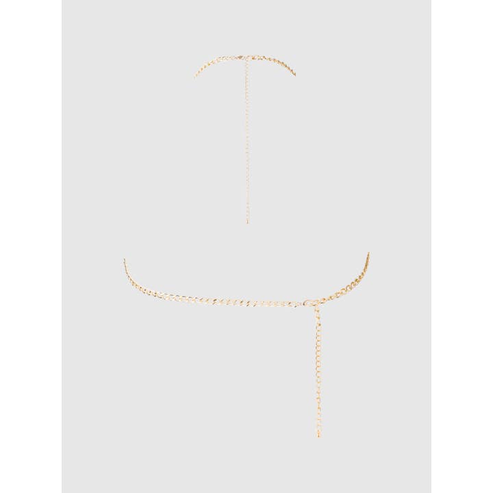 Guld Chain Drape Bralette i kæde for engroshandel på Faire1