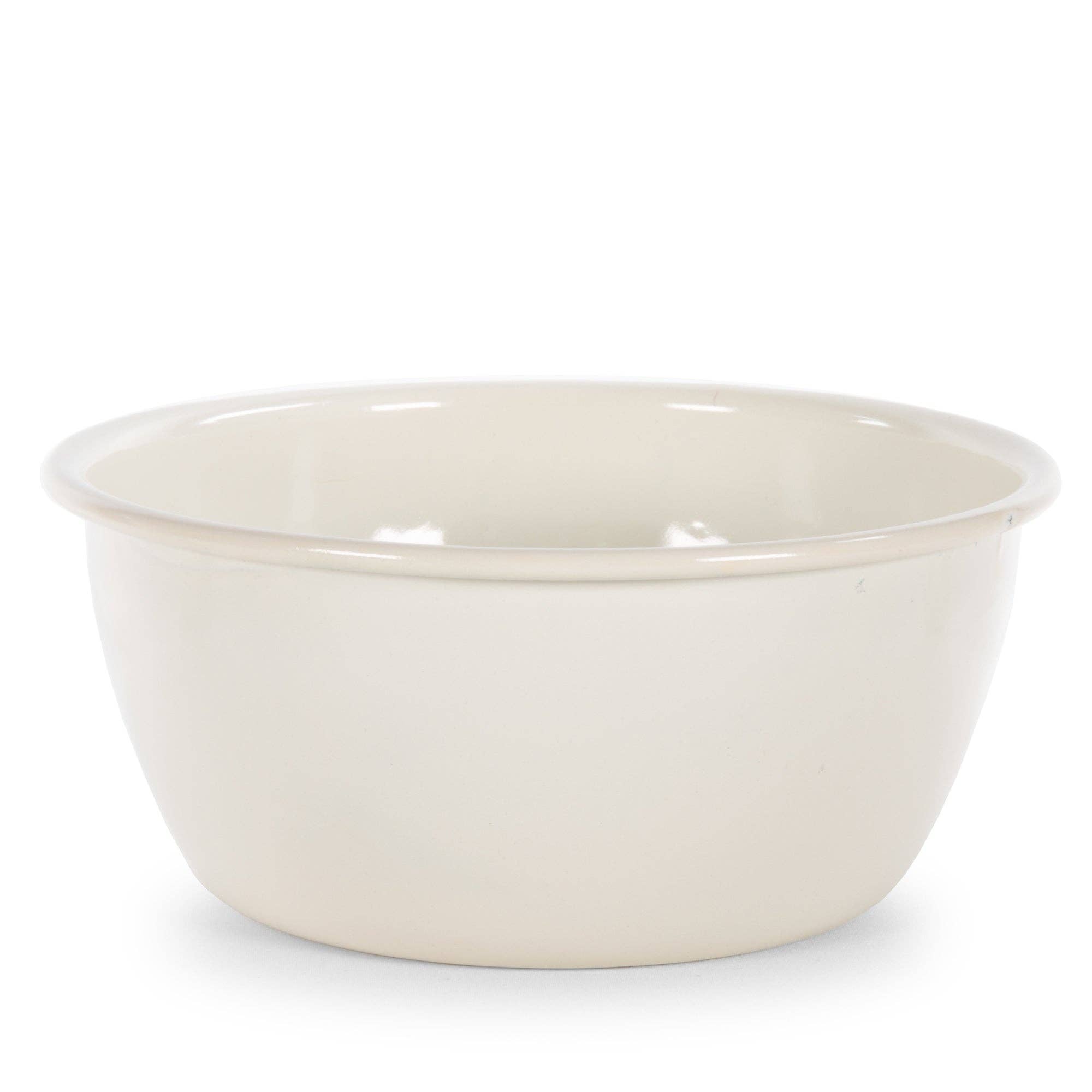 Crow Canyon Home - Vente Bol - Ensemble de 4 bols en émail crème roulé Golden Rabbit1