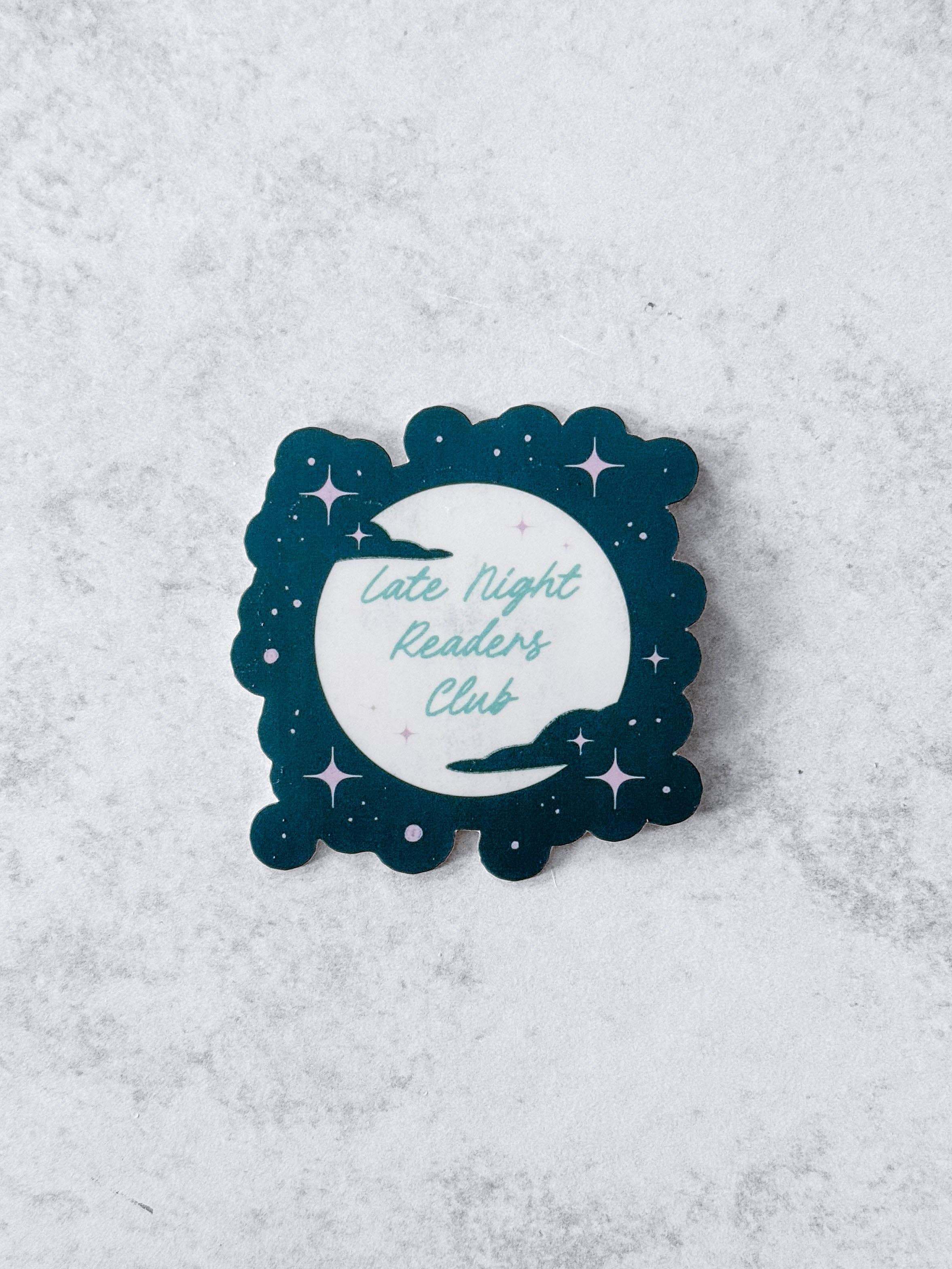 Wolf & Wren Co. - Wholesale Sticker - Late Night Readers Club Sticker
