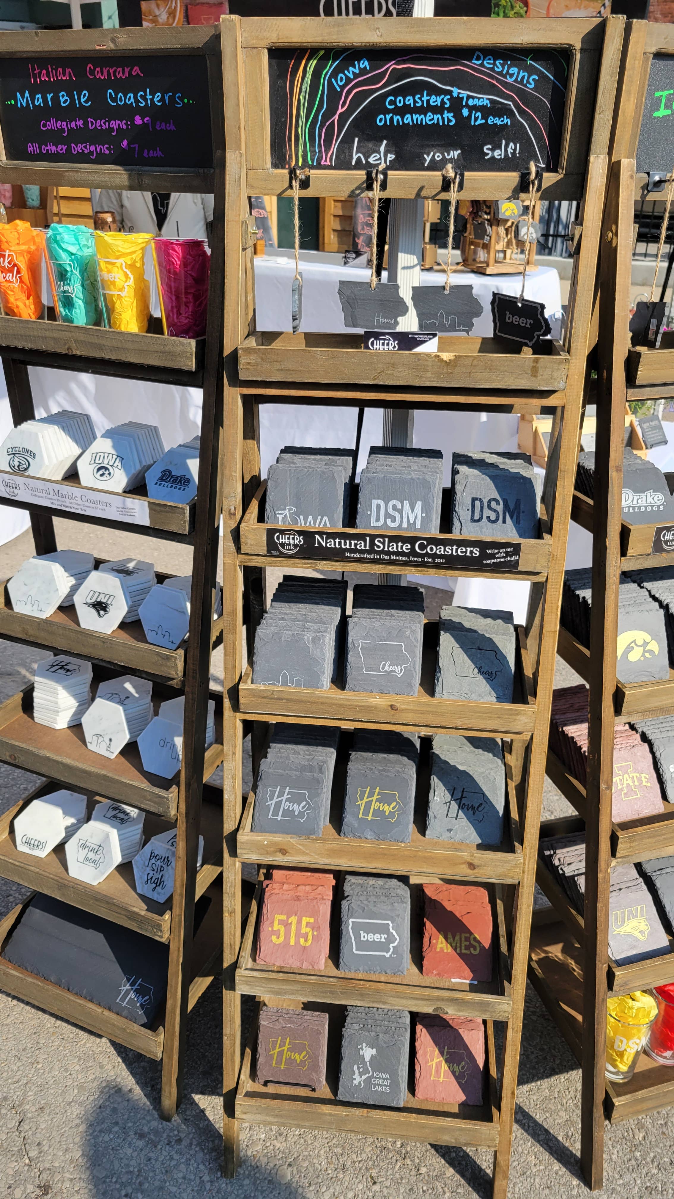 Cheers Ink - Wholesale Coasters - Iowa Home Slate Coaster10