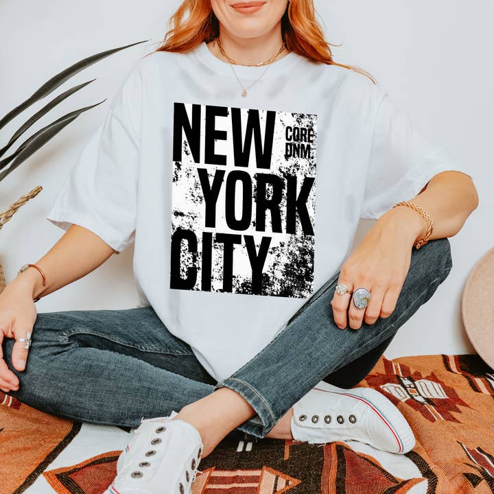 Camiseta unissex New York NYC Core DNM por atacado de Emogifts