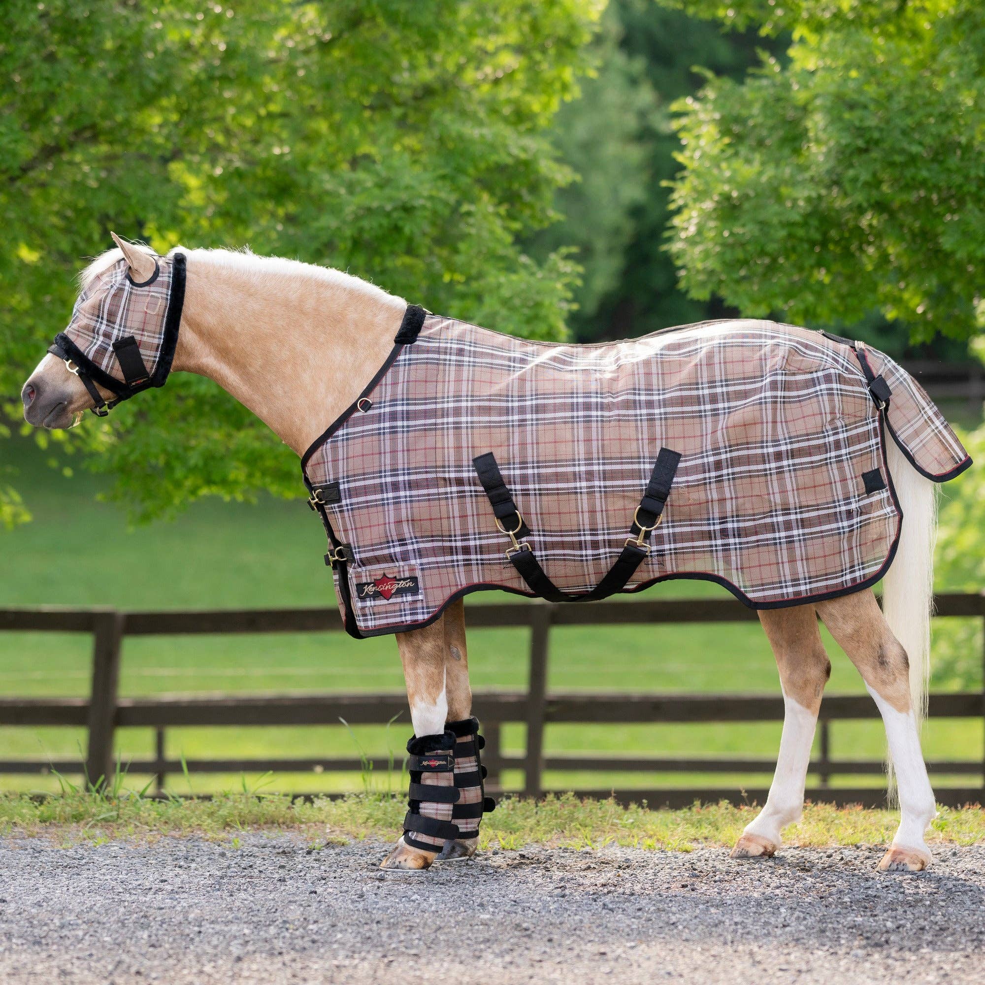 Kensington - Vente Équipement d’équitation - Drap anti-mouches anti-UV à 73 % pour poney, design SureFit® pour un ajustement idéal0