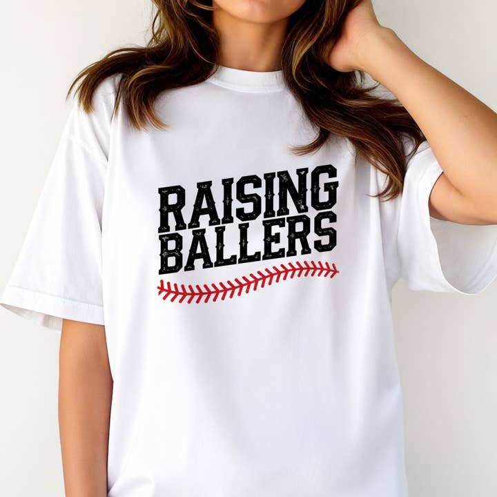 Raising Ballers Graphic Tee #7331 for wholesale by Urban Edge Co.
